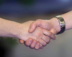 Welcome Handshake